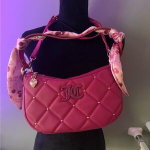 Juicy Couture Holding The Line COHO Cherry Bag Color:Raspberry Tart